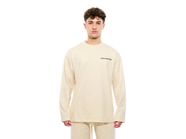 Velika Velika Long Sleeve T-Shirt Ivory - view 3
