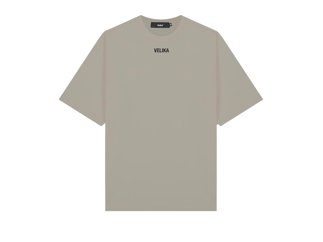 Velika Velika Signature V 2024 Oversize T-Shirt [Taupe]