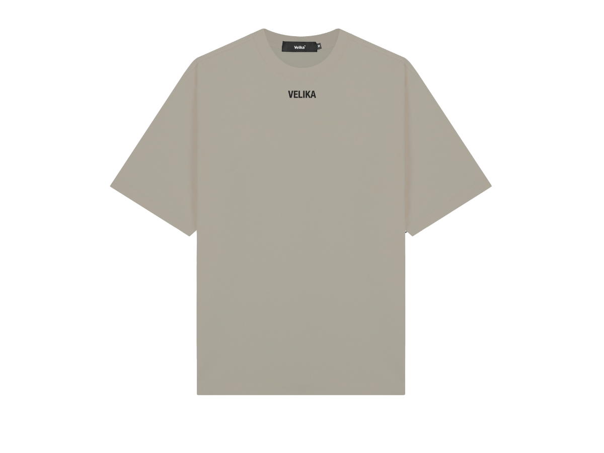 Velika Velika Signature V 2024 Oversize T-Shirt [Taupe]