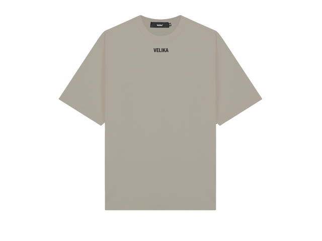 Velika Velika Signature V 2024 Oversize T-Shirt [Taupe] - view 1