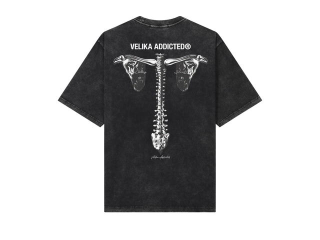 Velika Velika Spike Oversize T-Shirt [Black Bleached] - view 2