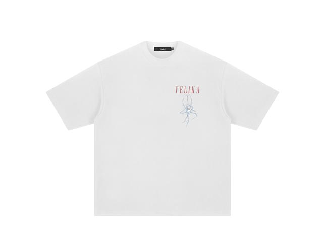 Velika Velika | "Chrome Spider" Oversize T-Shirt [White] - view 2
