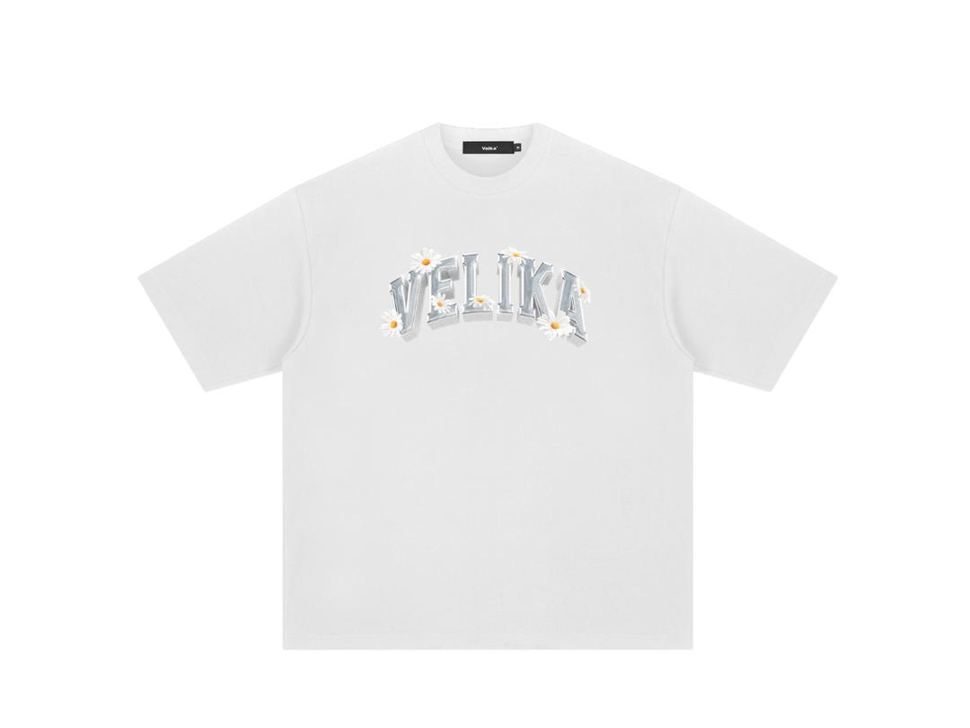 Velika Velika | "Daisy" Oversize T-Shirt [White]