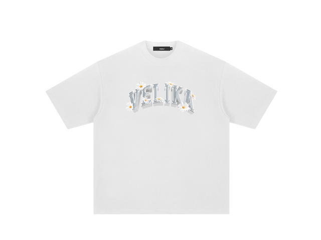 Velika Velika | "Daisy" Oversize T-Shirt [White] - view 1