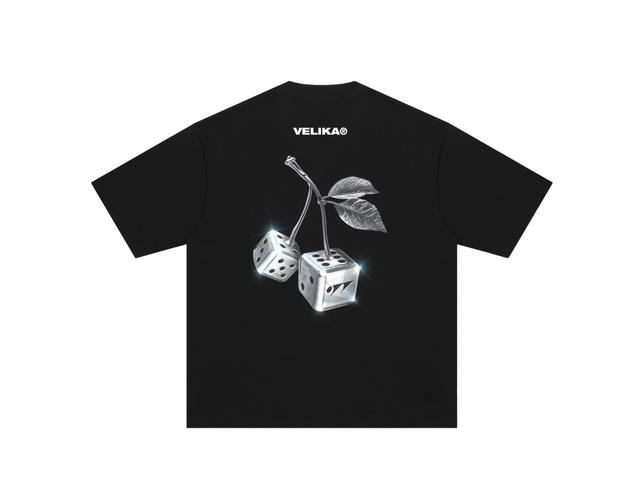 Velika Velika | "Dice" Oversize T-Shirt [Black] - view 1