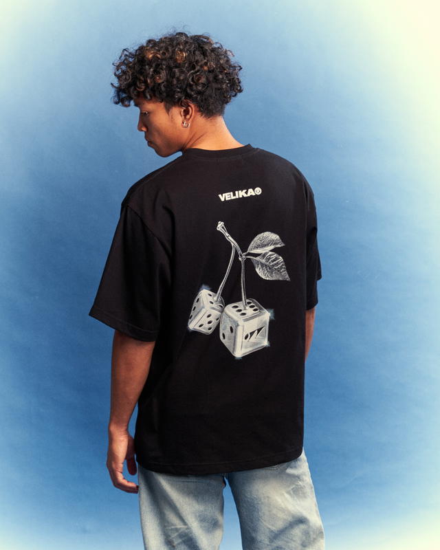Velika Velika | "Dice" Oversize T-Shirt [Black] - view 8