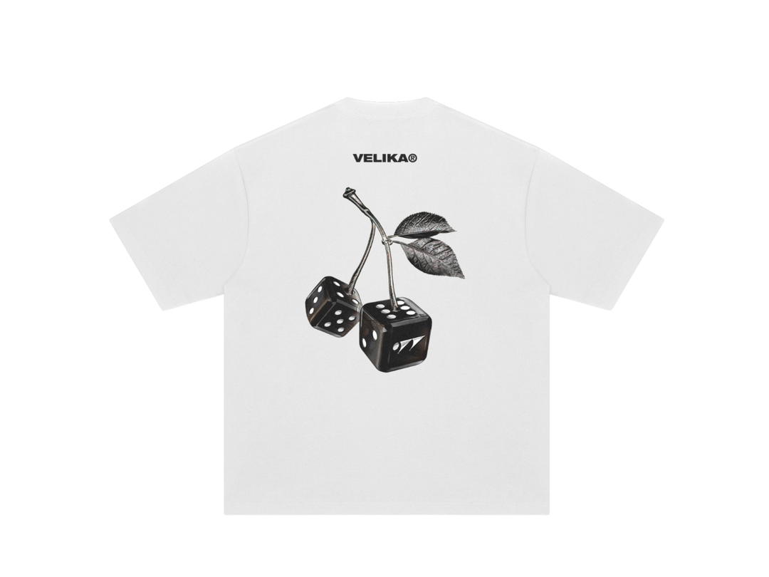 Velika Velika | "Dice" Oversize T-Shirt [White]