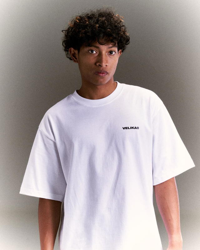 Velika Velika | "Dice" Oversize T-Shirt [White] - view 5