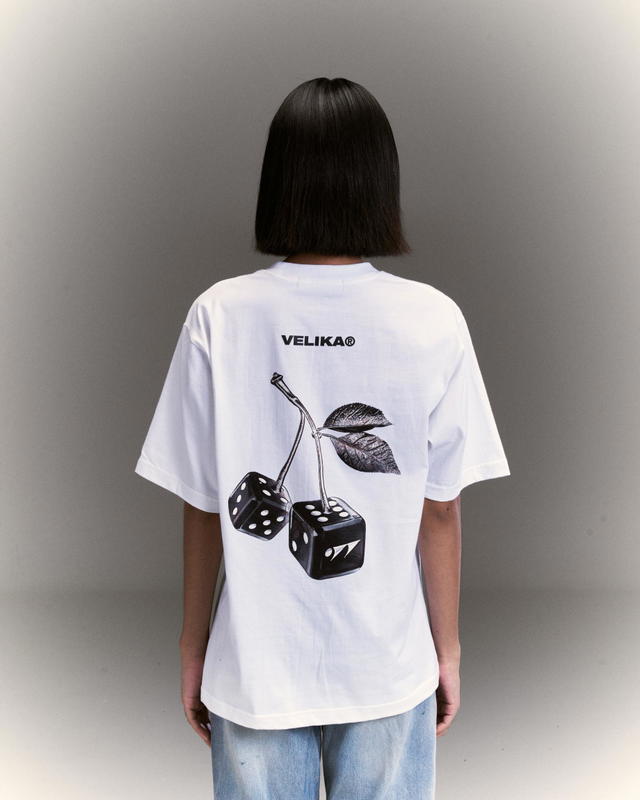 Velika Velika | "Dice" Oversize T-Shirt [White] - view 8
