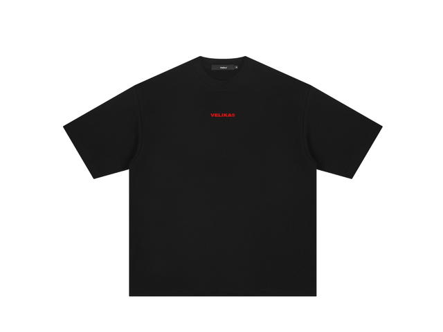 Velika Velika | "Pocket A" Oversize T-Shirt [Black] - view 2