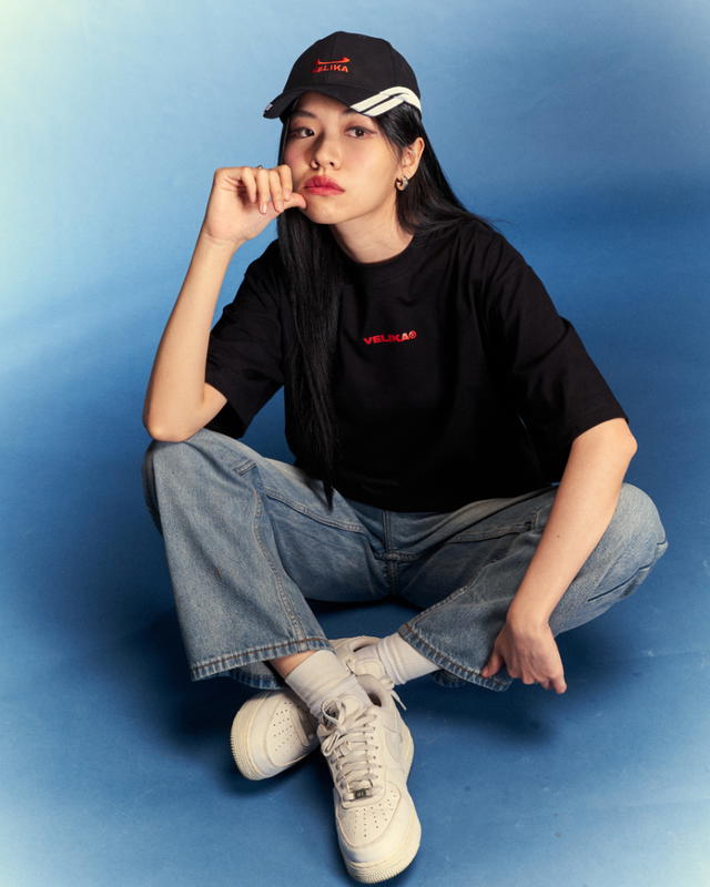 Velika Velika | "Pocket A" Oversize T-Shirt [Black] - view 4