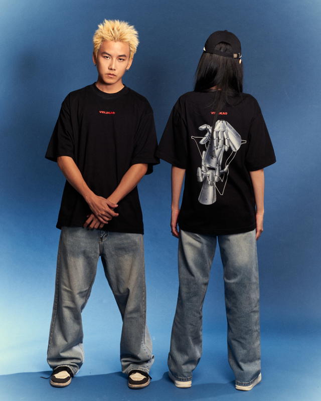 Velika Velika | "Pocket A" Oversize T-Shirt [Black] - view 5