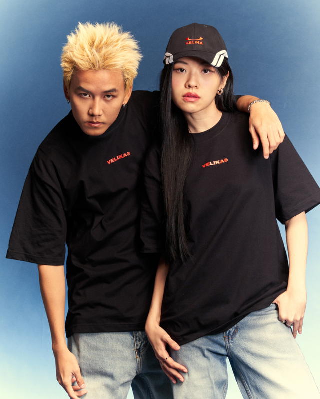 Velika Velika | "Pocket A" Oversize T-Shirt [Black] - view 6