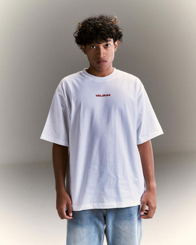 Velika Velika | "Pocket A" Oversize T-Shirt [White] - view 3