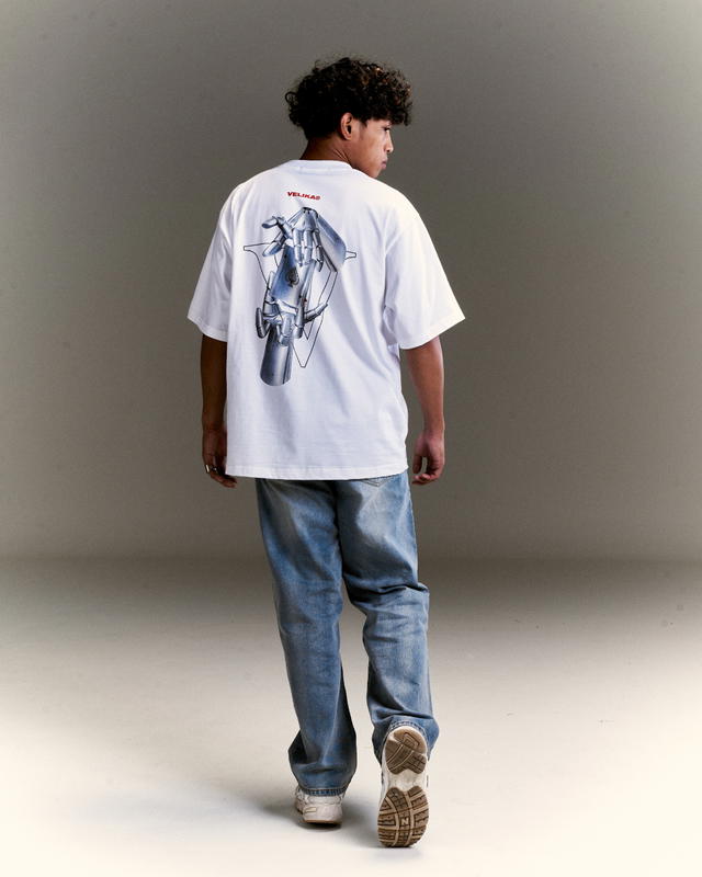 Velika Velika | "Pocket A" Oversize T-Shirt [White] - view 8