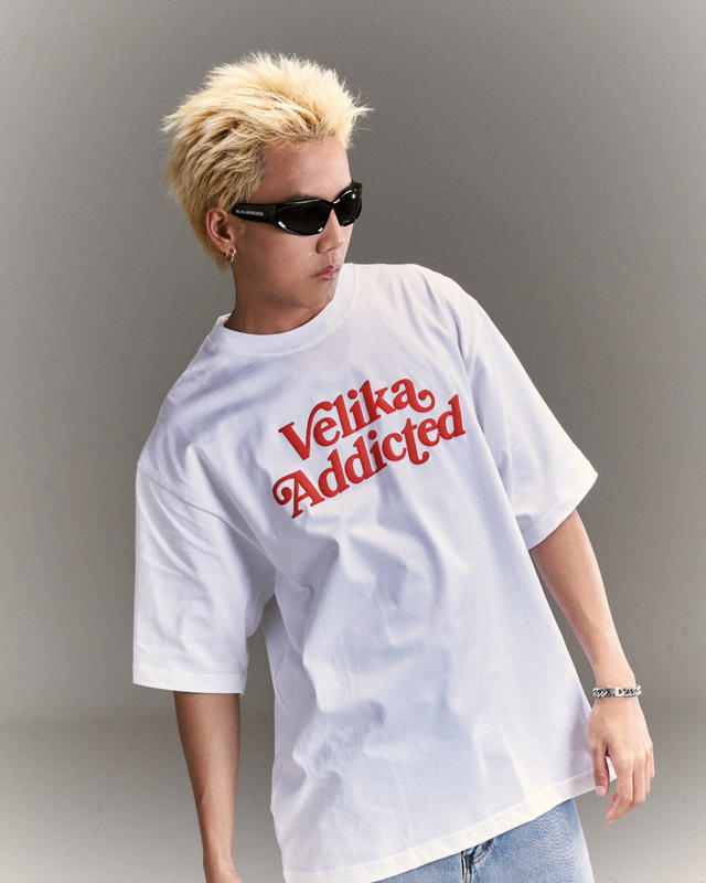 Velika Velika | "Swash" Oversize T-Shirt [White] - view 4