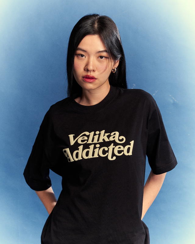 Velika Velika™ | "Swash" Oversize T-Shirt [Black] - view 5
