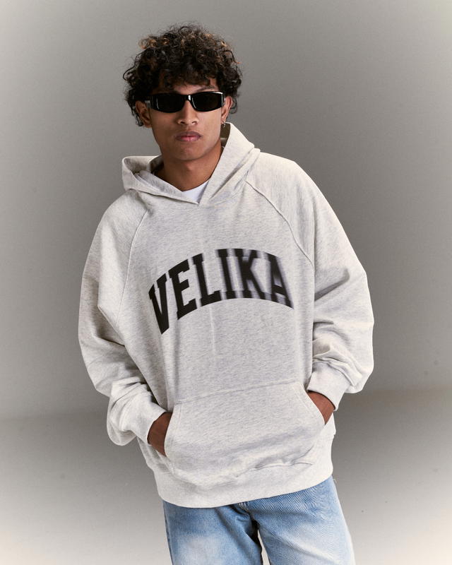 Velika Velika™ | FADE Light Grey Hoodie  - view 3