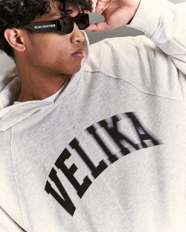 Velika Velika™ | FADE Light Grey Hoodie  - view 5