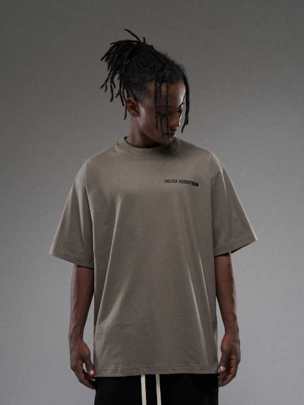 Velika Velika Logo T-Shirt [ArmyBrown] - view 3