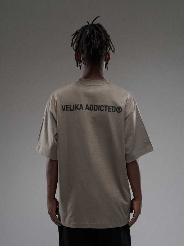 Velika Velika Logo T-Shirt [ArmyBrown] - view 4