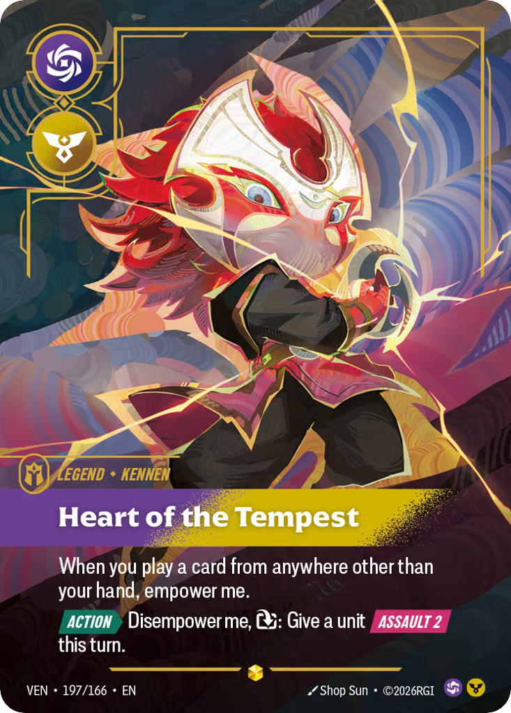 Riftbound Riftbound Heart Of The Tempest [VEN 197/166] Vendetta [Foil] (EN)