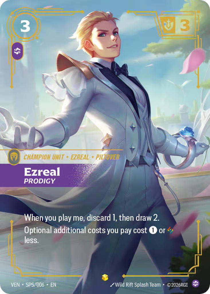 Riftbound Riftbound Ezreal, Prodigy [VEN SP5/006] Vendetta [Foil] (EN)