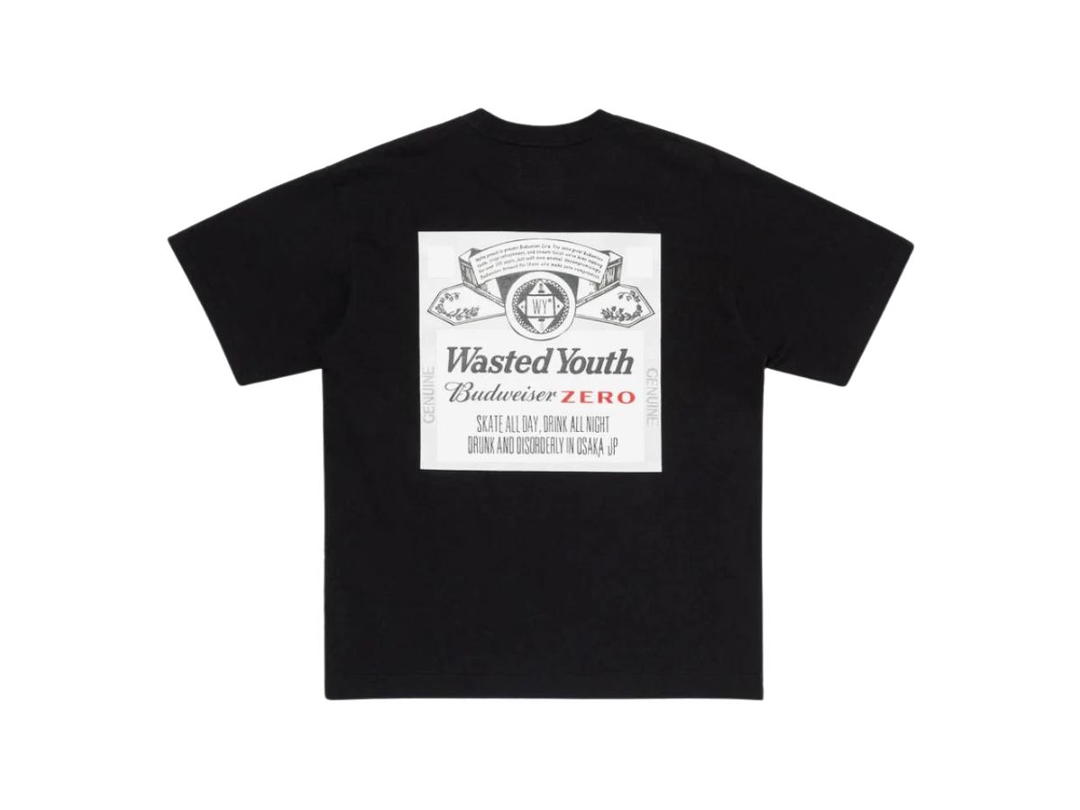 Verdy Verdy Wasted Youth Budweiser Zero T-Shirt Black