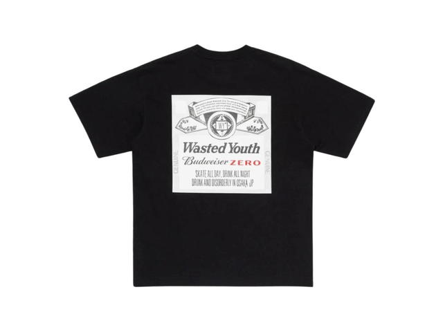 Verdy Verdy Wasted Youth Budweiser Zero T-Shirt Black - view 1