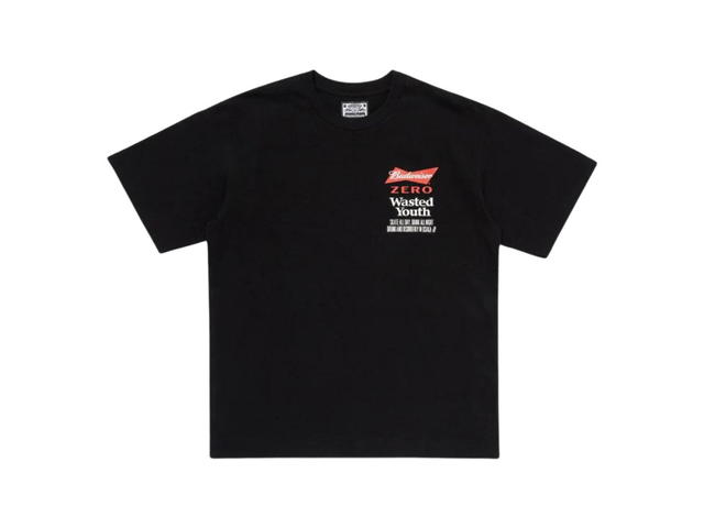 Verdy Verdy Wasted Youth Budweiser Zero T-Shirt Black - view 2