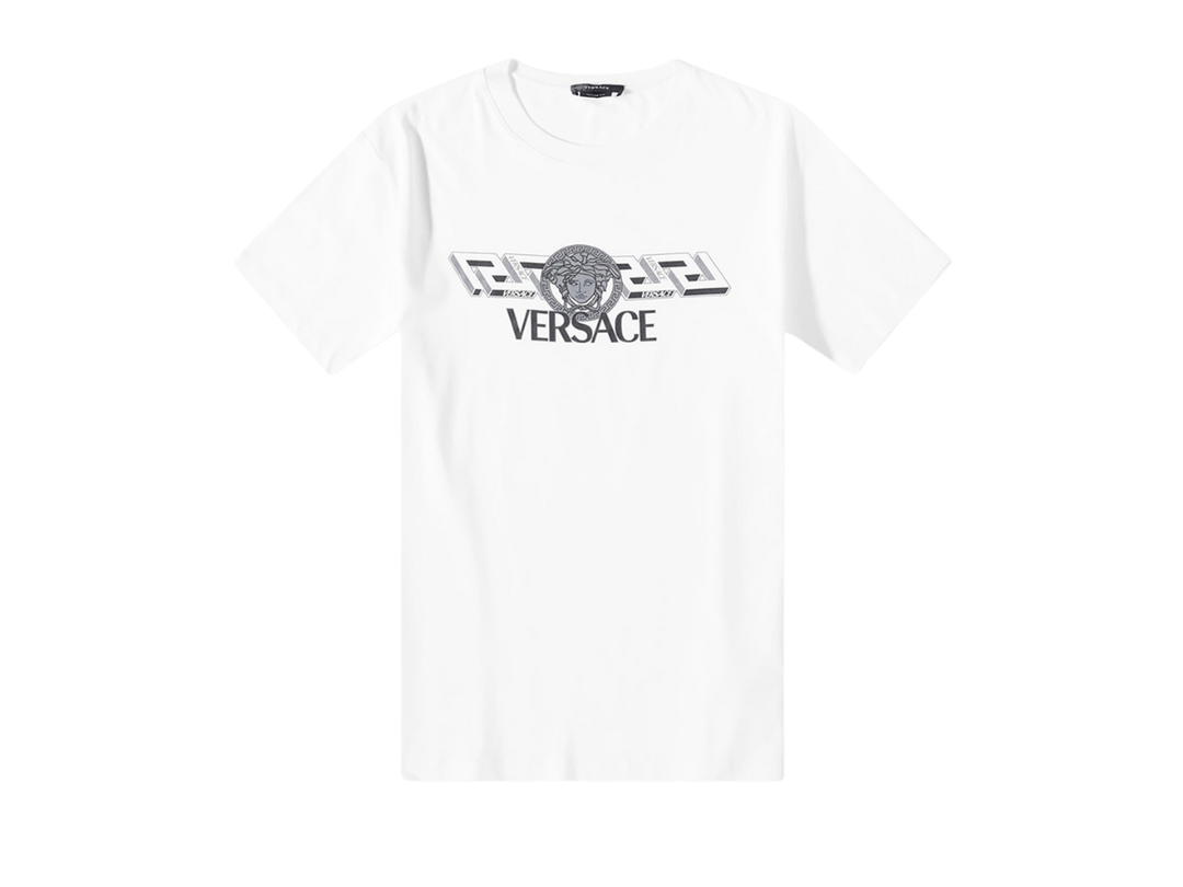 Versace Versace Logo Print T-Shirt White