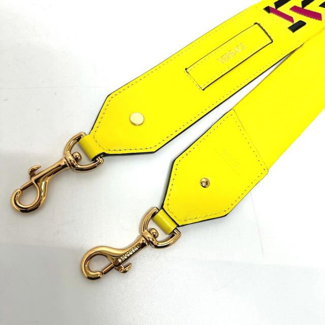 Versace VERSACE 1002526 greca signature  Shoulder strap yellow/GoldHardware Unused - view 3
