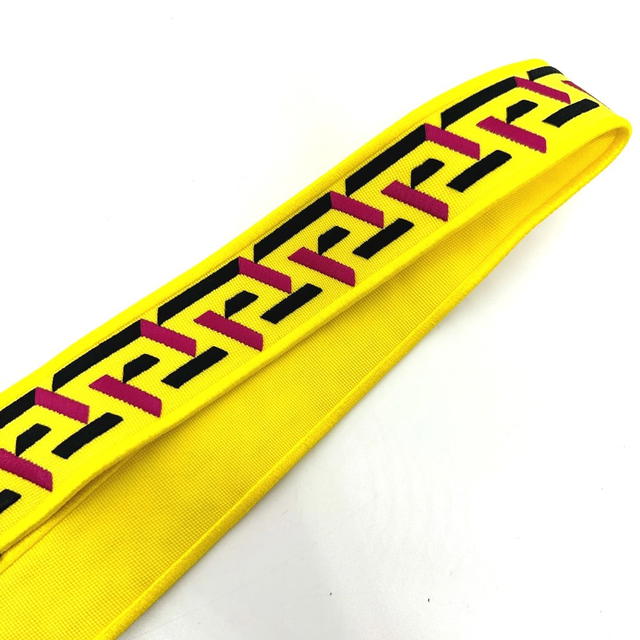 Versace VERSACE 1002526 greca signature  Shoulder strap yellow/GoldHardware Unused - view 4