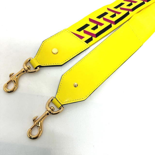 Versace VERSACE 1002526 greca signature  Shoulder strap yellow/GoldHardware Unused - view 5
