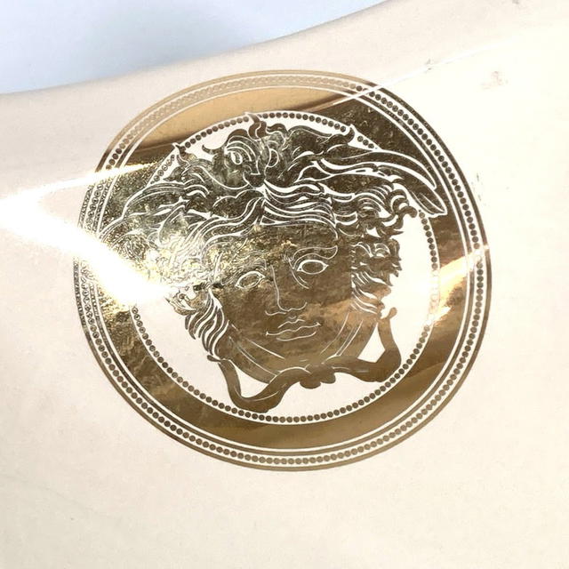Versace VERSACE Ahura Ahura medusa logo Ashtray ashtray Pottery BeigeBased/Gold - view 4