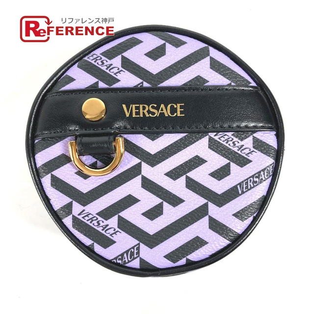 Versace VERSACE All logo Lagreca round Makeup pouch Cosmetics Pouch Multi Pouch Unused - view 1