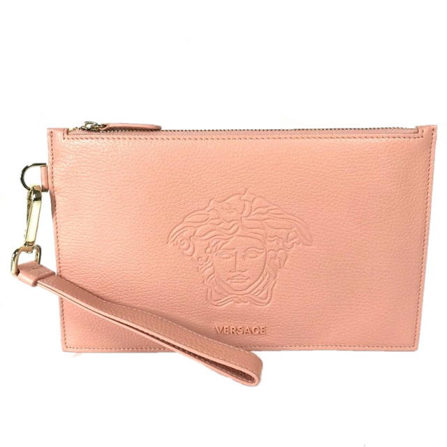 Versace VERSACE bag pouch Medusa With strap Clutch bag Leather pink - view 2