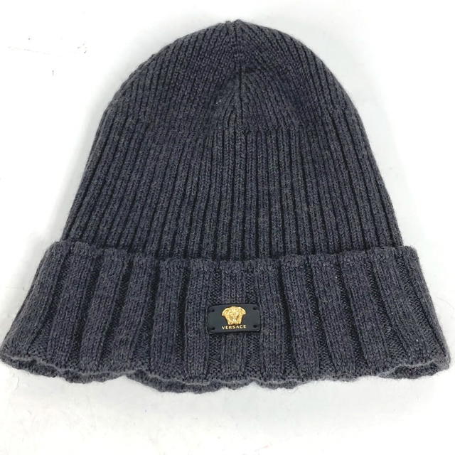 Versace VERSACE beanie hat knit hat knit cap Medusa Knit hat wool gray - view 2