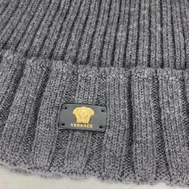 Versace VERSACE beanie hat knit hat knit cap Medusa Knit hat wool gray - view 3