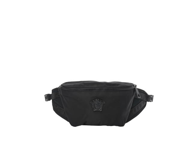 Versace Versace Belt Bag In Nylon With Palazzo Medusa Black - view 1