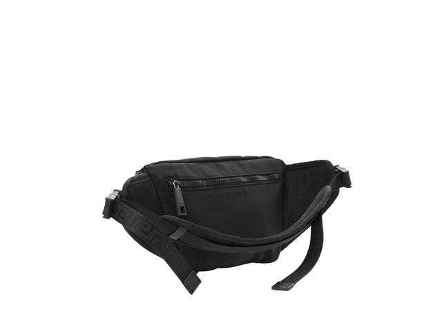 Versace Versace Belt Bag In Nylon With Palazzo Medusa Black - view 2