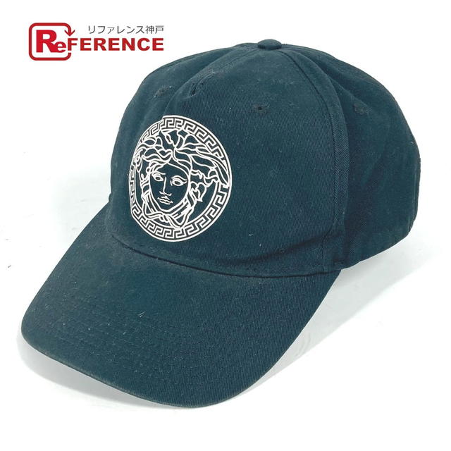 Versace VERSACE Bicolor medusa logo hat cap baseball cap cotton Black/White - view 1