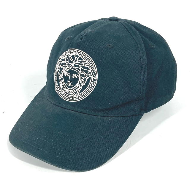 Versace VERSACE Bicolor medusa logo hat cap baseball cap cotton Black/White - view 2