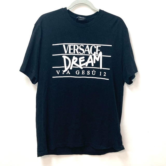 Versace VERSACE DREAM dream logo Tops Apparel Short sleeve T-shirt cotton Black/White - view 1