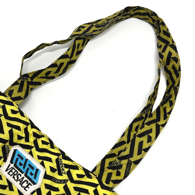Versace VERSACE eco bag Greca folding Shoulder Bag Tote Bag Nylon / Leather blue/yellow - view 5