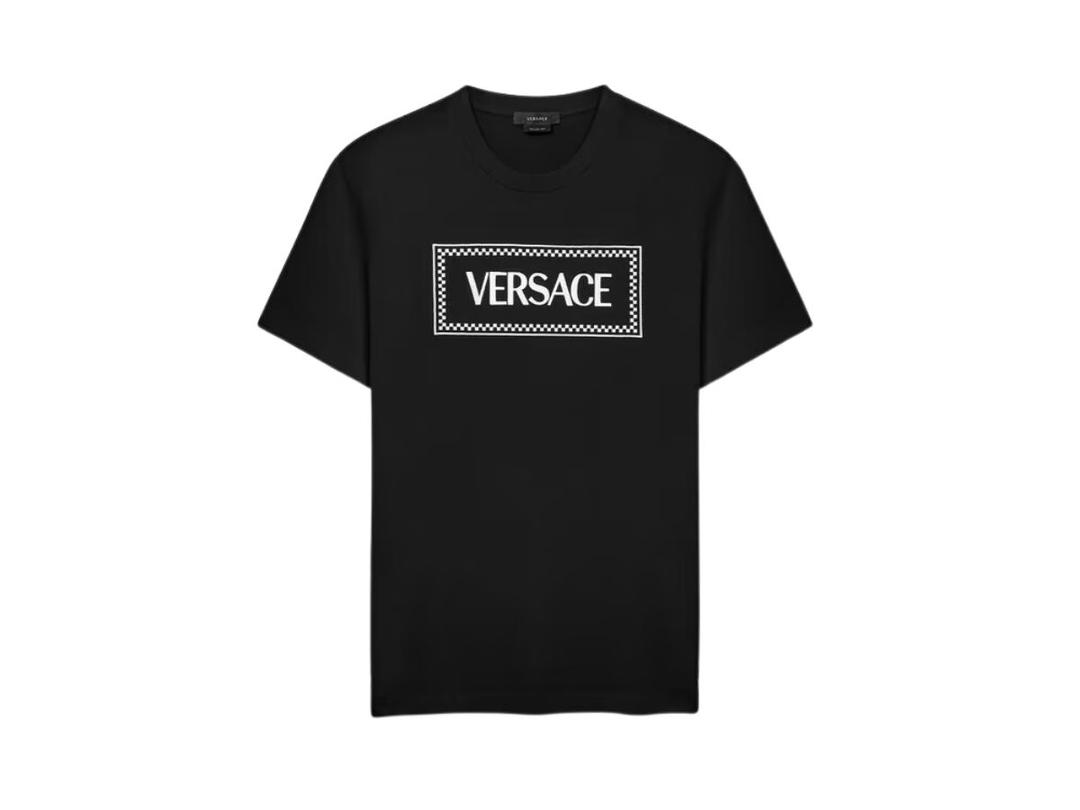 Versace Versace Embroidered '90S Vintage Logo T-Shirt Black
