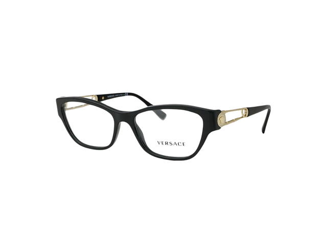 Versace Versace Eyeglasses In Acetate Frame With Medusa Logo Black - view 1