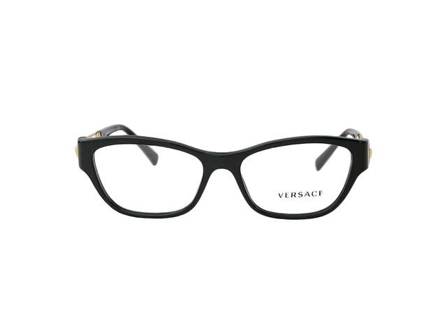 Versace Versace Eyeglasses In Acetate Frame With Medusa Logo Black - view 2