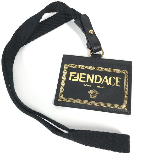 Versace VERSACE FENDACE ID holder Medusa with neck strap Card Case - view 2
