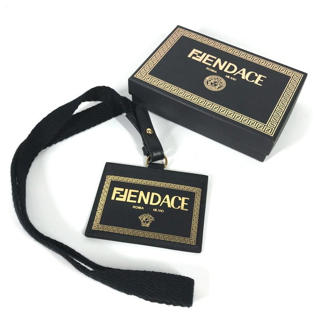 Versace VERSACE FENDACE ID holder Medusa with neck strap Card Case - view 3
